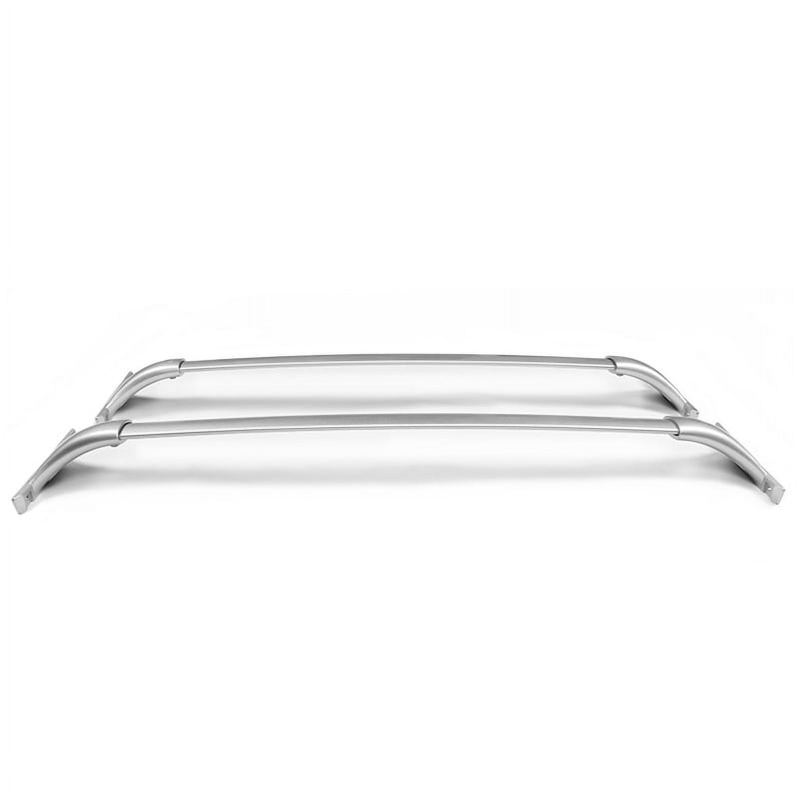 Ikon Motorsports Cross Bars Compatible with 14-20 Nissan Rogue W/ Roof Rails OE Factory Style Roof Rack Cross Bar Silver - Aluminum