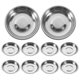 thumbnail image 1 of 10pcs Dipping Bowls Stainless Steel Seasoning Dish Chili Oil Plate Dipping Bowls Sauce Dish for Dining, 1 of 4
