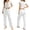 RD1, variant on Yuncity Womens Pajamas Knit Slim Fit 2 Piece Heart Print Summer Short Sleeve Crew Neck Top And Pants Pjs Sleepwear Loungewear Nightwear,Size S-Xl Beige