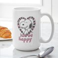 thumbnail image 6 of CafePress - Snoopy Just Be Happy Mugs - 15 oz Ceramic Large White Novelty Mug, 6 of 6