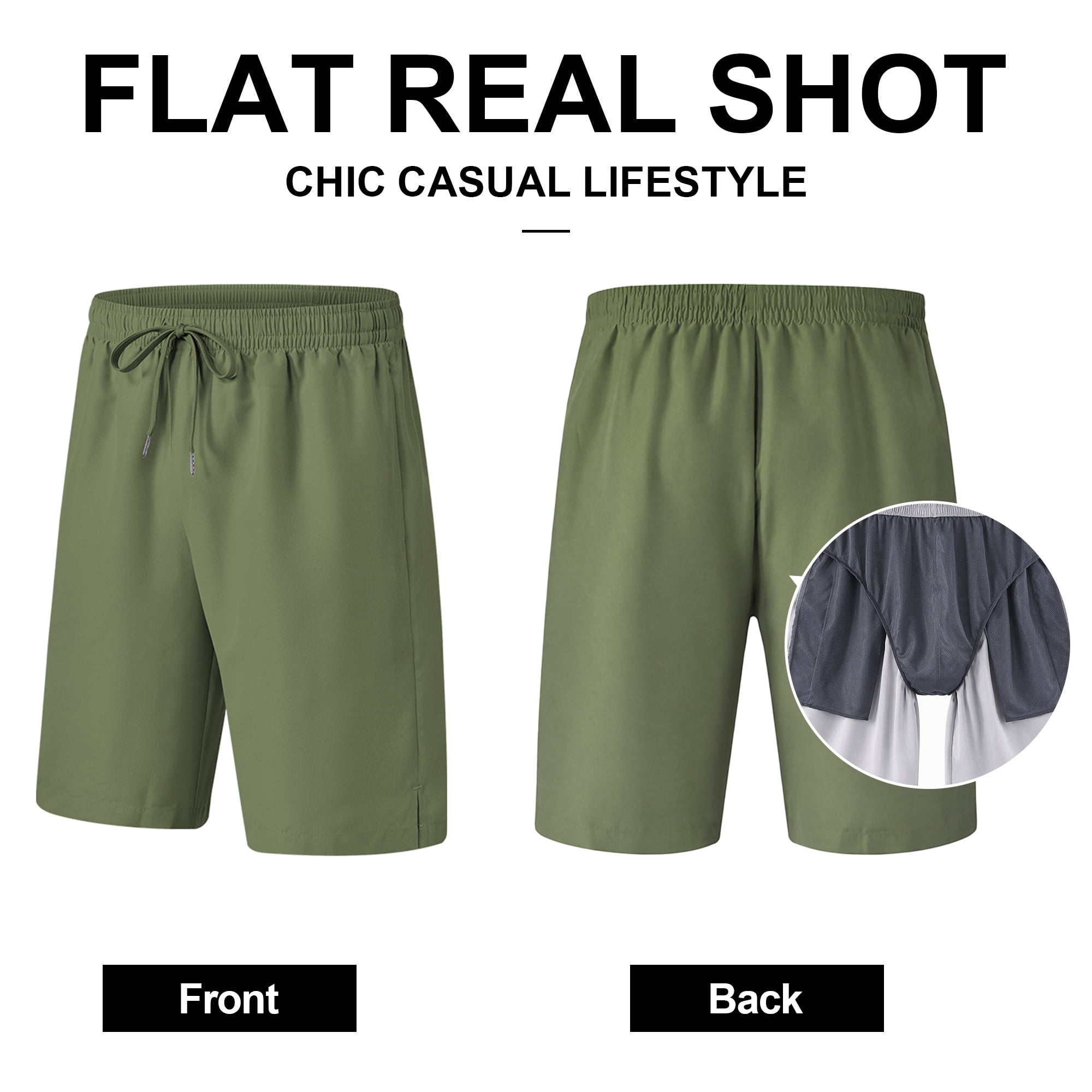 3 Pack Men's Swim Trunks Shorts with Mesh Lining Quick Dry Breathable Pockets for Summer Beach