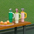 thumbnail image 4 of Cook with Color 6-Piece Reusable Silicone Straw Topper Set, Universal Straw Covers for Tumblers, Retro, 4 of 5