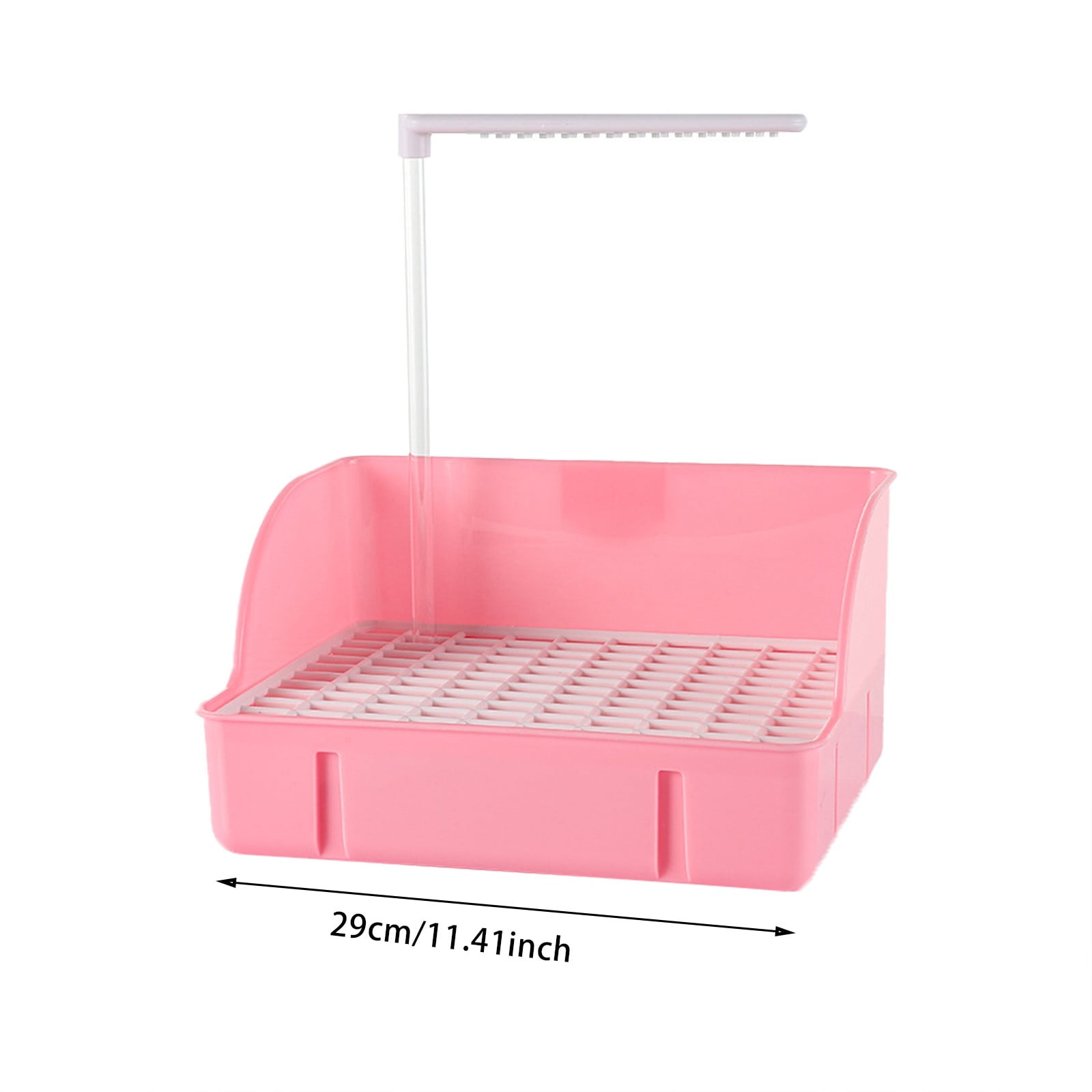 Parrot Shower Basin with Automatic Circulation - Bago Bird Shower, Sun, Xuan Bird, Large, White - for Pet Bird Bathing