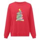 thumbnail image 3 of Gibobby Sudaderas para mujer de Navidad para mujer, novedad, divertido, gráfico de árbol de Navidad, sudadera holgada, informal, manga larga, cuello redondo(Rojo,CH), 3 of 4