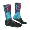 thumbnail image 4 of Yiaed Fantasy Mushrooms Print Great elasticity Crew Socks Sports socks for Men and Women, 4 of 5