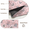 thumbnail image 6 of 2x3 Ft Entryway Area Rug, Vintage Flower Pattern Kitchen Rug Runner Washable Floor Mat, Spring Floral Leaves Plants Pink Non Slip Indoor Door Mat Throw Carpet for Bathroom Living Room Bedroom, 6 of 8