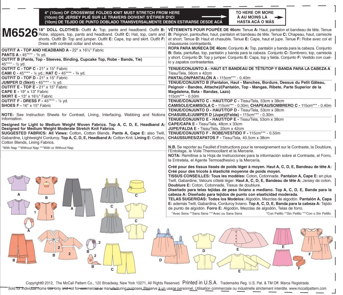 18 (46Cm) Doll Clothes-One Size Only -*Sewing Pattern* - image 4 of 7