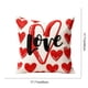 thumbnail image 3 of Funda de cojín con forma de corazón para San Valentín | Funda de cojín decorativa roja para sofá y cama | 45 x 45 cm | Paquete de 1 | Regalo romántico para parejas, 3 of 6