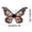 D, variant on Halloween Outfit Accessory,Simulated Butterfly Elf Wing Masquerade Prop,Soft Cloth Dress Up Decor for Halloween Themed Party Outfit