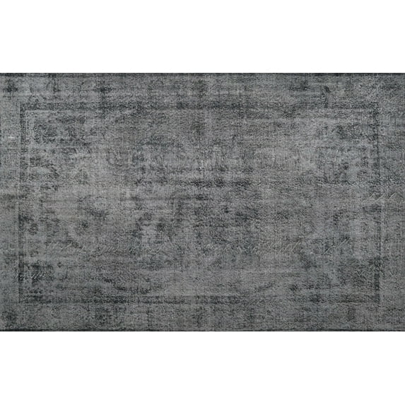 Ahgly Company Indoor Rectangle Traditional Dark Gray Persian Area Rugs, 5' x 7'