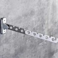 thumbnail image 4 of KAIYANG Perchero de pared plegable para ropa, perchero de metal con 6 agujeros, organizador de almacenamiento para armario, 4 of 5