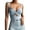 Blue, variant on Strap Camisole Tank Top Women's Summer Deep V Neck Vest Kink Elastic Lace Up Sleeveless Halter Top(White M)