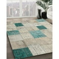 thumbnail image 3 of Ahgly Company Machine Washable Indoor Round Contemporary Sage Green Area Rugs, 4' Round, 3 of 7