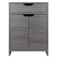 thumbnail image 3 of Winsome Wood 16326 Nova 1-Drawer Storage Cabinet, Charcoal, 3 of 6