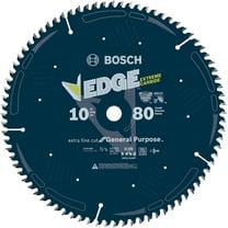 BOSCH DCB In. 80 Tooth Edge Circular Saw Blade for Extra-Fine Finish for Melamine and Finished Plywood 10" Diameter 80 Teeth