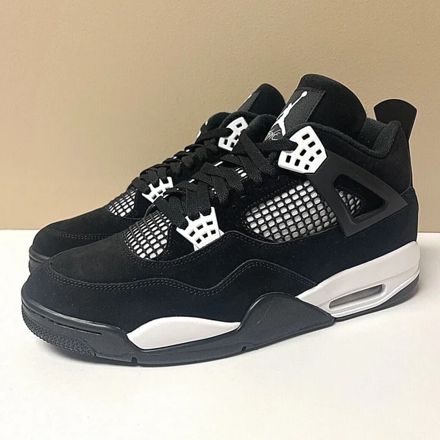 Sz 4Y-14 N I-K-E A i r-Jor-dan 4 IV Retro White Thunder Black FQ8213-001/FQ8138-001