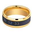 thumbnail image 3 of Maoww Temperature Ring Steel Emotion Mood Rings Couple Intelligent Sensitive Hand Jewelry, Size 7, Gold, 3 of 8