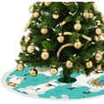 thumbnail image 3 of GZHJMY Christmas Tree Skirt Xmas Tree Skirts 48" Cartoon Llamas Christmas Tree Mat for Christmas Holiday Party Ornaments, 3 of 5