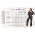 thumbnail image 6 of MINTREUS Lounge Sets for Women Knit Short Sleeve V-neck Tops and Long Pants Soft Comfy Pajamas Set Oversized 2 Piece Outfits, 6 of 8
