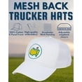 thumbnail image 2 of Structured Cotton Mesh 5 Panel Vintage Trucker Hat: Mulligan - White, 2 of 7