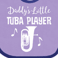 thumbnail image 4 of Inktastic Future Tuba Player (Daddys Little) Boys or Girls Baby Bib, 4 of 4