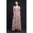 thumbnail image 3 of Bimba Bird Ladies Long Floral PrintÂ&nbsp;Dress Spaghetti Strap V Neck Maxi Beach Wear-Small, 3 of 6