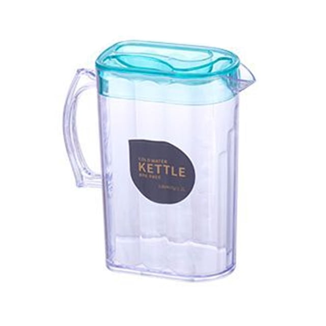 Fruit Containers for Fridge,Cold Kettle Plastic Pitcher with Lid,Black Infuser Water Tea Lemonade Drink Dispenser for Kitchen Home Party Bar