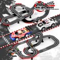 thumbnail image 2 of Set de pista de carreras de coches tragaperras a escala 1:43 con 4 coches tragaperras para niños, 2 of 7