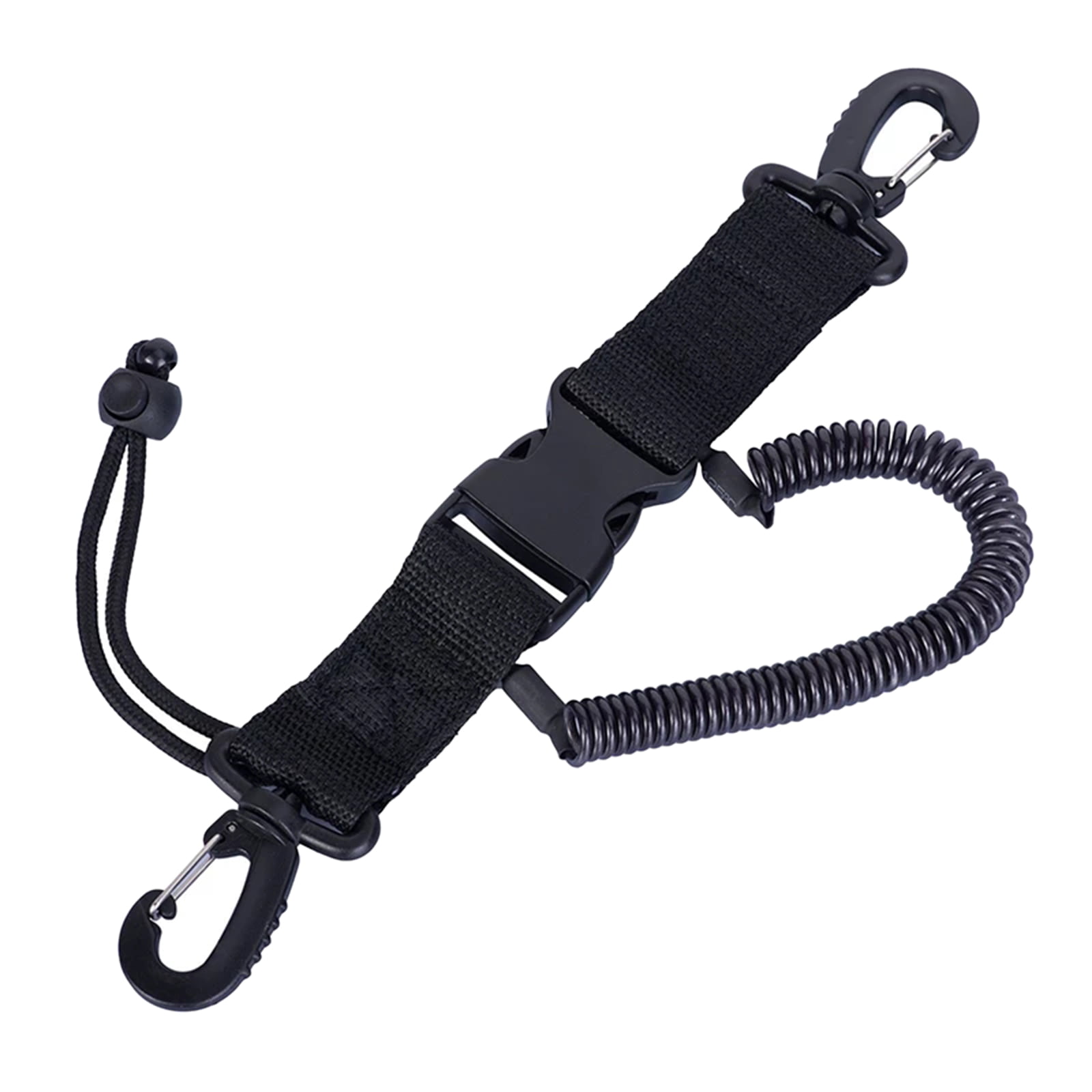 Dive Coil Camera Lanyard With Clips & Quick Release Buckle for Snap Diving K3L1 