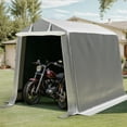 thumbnail image 3 of Walsunny Storage Shelter 6X6 ft Tent Outdoor Portable Shelter Shed for Motorcycle, 3 of 7