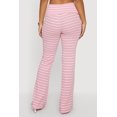 thumbnail image 4 of Women's Striped Fold Over Waist Textured Knit Pants, 4 of 4