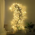 thumbnail image 2 of CNKOO Willow Vine String Lights 7.55Ft IP44 Waterproof LED Vine Lights 144LEDs Artificial Plant Tree Branch Lights Decorative Warm White Ambience Wall Light DIY Vine Light Strip Reusable, 2 of 8