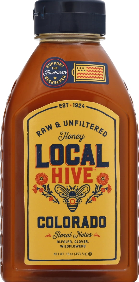 Local Hive Raw & Unfiltered Colorado Honey 16 oz - Walmart.com