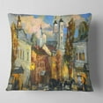thumbnail image 2 of Designart Old City - Cityscape Throw Pillow - 16x16, 2 of 5