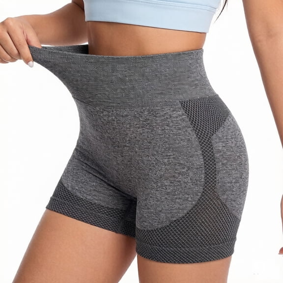 Endives Yoga Shorts for Women Butt Lifting Summer Bottoms Workout Short Stretchy Breathable High Waisted Athletic Running Tummy Control Biker Shorts for Women