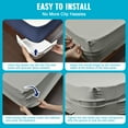 thumbnail image 5 of 4 Pack Bed Lock Sheet Holders Fit All Sheet Size,Sheet Secure Lock Fasteners With Lock Strips Heavy Duty Bed Sheet Corner Fastener Keep Sheets Firm & Tight Bed Sheet Holder Straps, 5 of 7