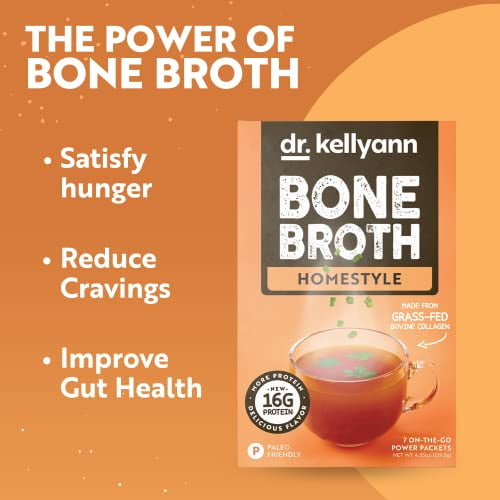 Dr. Kellyann Bone Broth Collagen Powder Packets (7 Servings, 1 Box