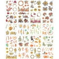 thumbnail image 2 of Wrapables Washi Scrapbooking Stickers Box Set, Peach Floral (20 Sheets), 2 of 7