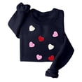 thumbnail image 5 of Ltctricy Womens Valentine's Day Sweatshirts Cute Heart Print Long Sleeve Pullover Tops for Gifts Comfy Fashion Shirts, 5 of 7