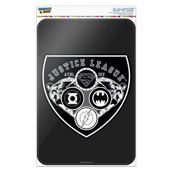 Justice League Athletic Shield Logo Home Business Office Sign