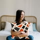 thumbnail image 4 of Soft Decorative Pillows Covers Glitter Printed Pillowcases Geometric Stripe Decor Home Bedroom Sofa Chair Couch 18x18 In, 4 of 6