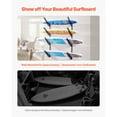 thumbnail image 2 of KFFKFF Surfboard Rack 4-Tier Wall-Mounted Metal Adjustable Storage Organizer Carbon, 2 of 9
