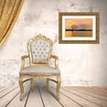 thumbnail image 3 of Zhu, Hua 32x23 Gold Ornate Wood Framed with Double Matting Museum Art Print Titled - Morning glow of the Lake Wanaka, 3 of 4