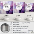 thumbnail image 4 of Designart "Abstract Shapes With Lilac Lattices" Abstract Shapes Purple Large Square Mirror - Square Bedroom Mirror Printed Wall Decor - Modern Square Printed Wall Mirror Art, 4 of 5