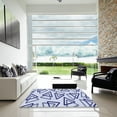 thumbnail image 6 of Ahgly Company Indoor Rectangle Patterned Heavenly Blue Area Rugs, 2' x 3', 6 of 6