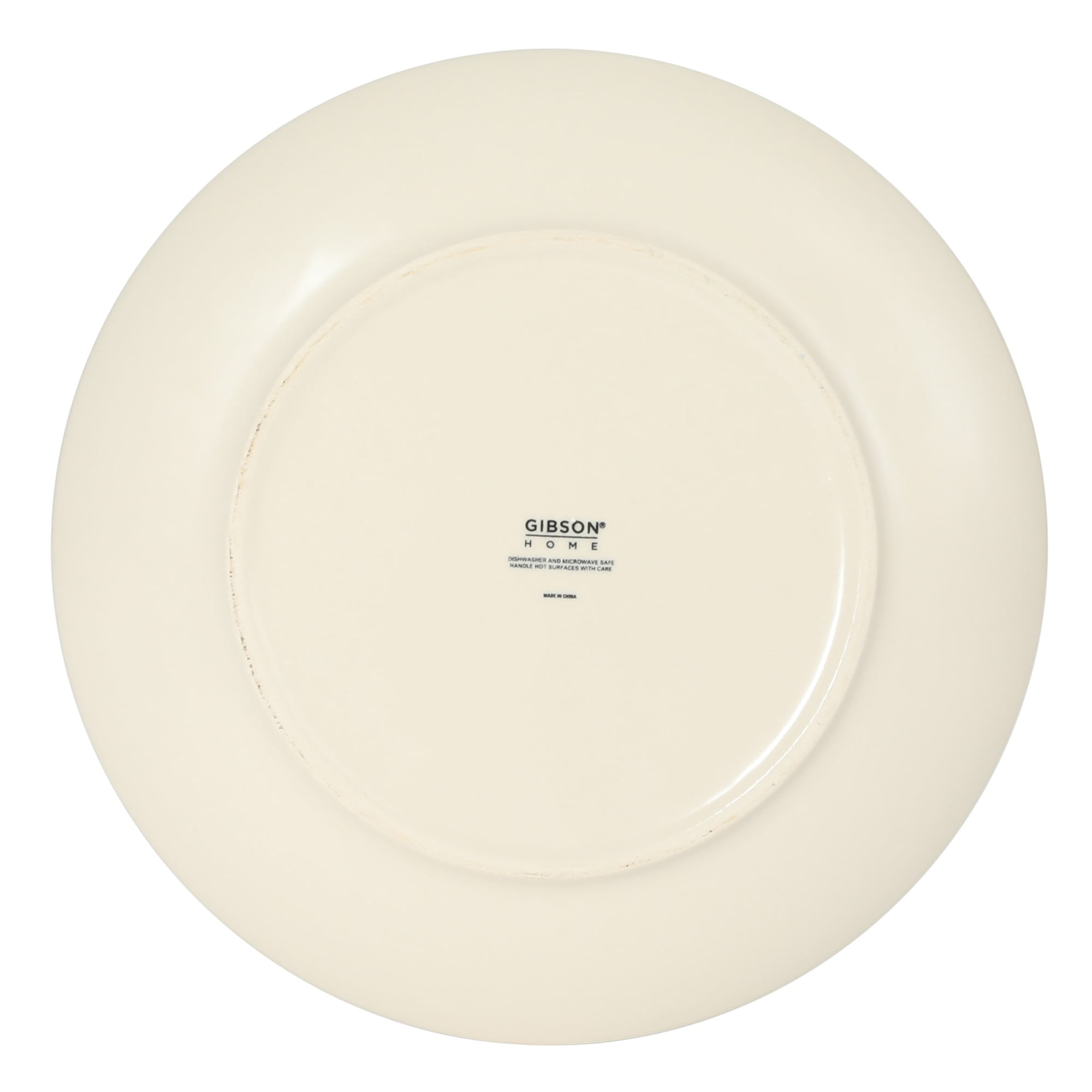 Gibson Home Admiral Hall 12-Piece Stoneware Dinnerware Set, Pink Floral Plates and Bowls, Microwave and Dishwasher Safe, Set for 4