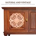 thumbnail image 2 of ColoMX Aplique de madera natural tallada: aplique de esquina de madera tallada redonda, acento decorativo para puertas, muebles y paredes, 30 cm, 2 of 8