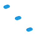 thumbnail image 1 of Toystoory Jabonera de silicona soporte bandeja contenedor antideslizante hogar ducha viaje cocina baño organizador azul Type1 NO1, 1 of 6