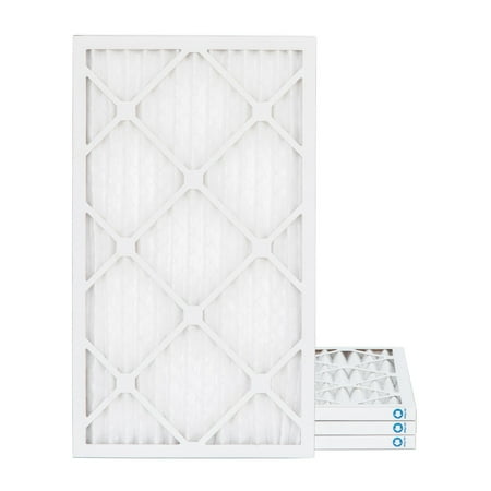 

10x20x1 MERV 8 ( MPR 600 FPR 5-6 ) 1 Air Filters for AC & Furnace. 4 Pack. Exact Size: 9-1/2 x 19-1/2 x 3/4