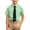 Green, variant on Boys Girls Short Sleeve Dress Shirt with Tie, Preppy School Uniform Collared Tops, Summer Formal & Casual Wear 9T